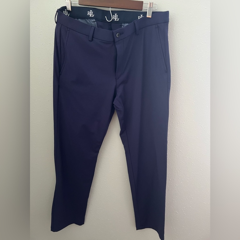 Lauren Ralph Lauren Men's Norton Classic Fit Stretch Dress Pants Navy Size 32x30 - Picture 2 of 8